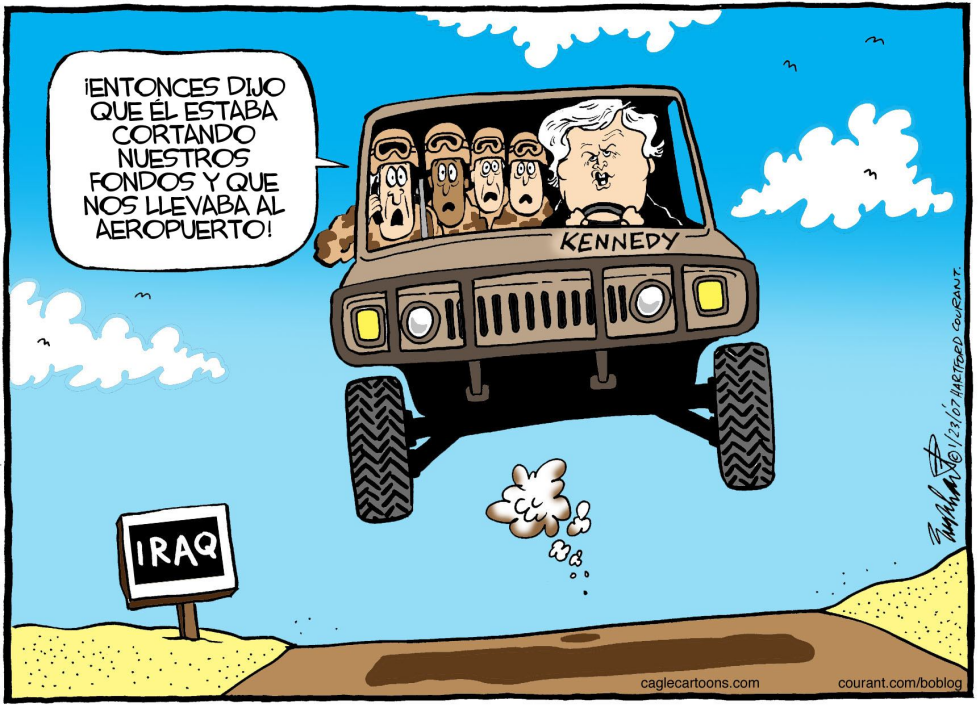  TED KENNEDY  by Bob Englehart