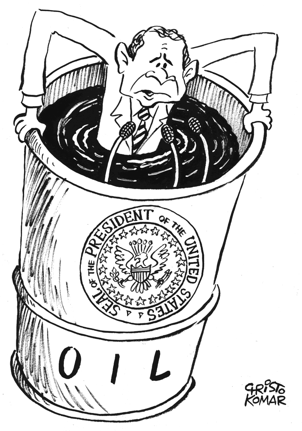 Bush Delivers State of the Union address - B&W