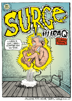 SURGE IN IRAQ COMIX  by Daryl Cagle