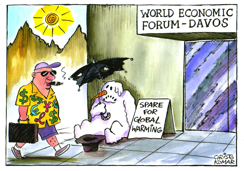 The beggar in Davos - COLOR