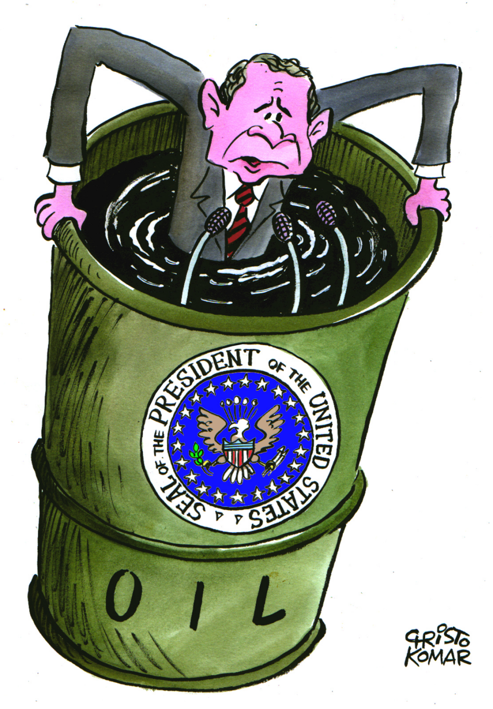 Bush Delivers State of the Union address - COLOR
