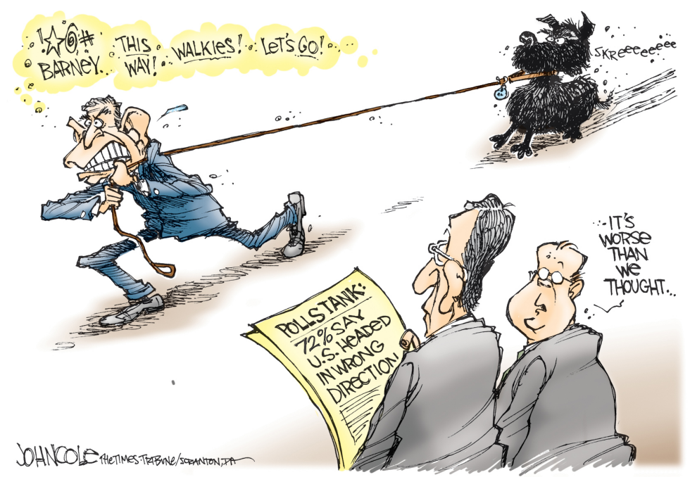 Bush and the polls -- color