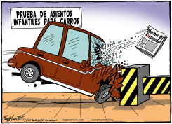 PRUEBA DE ASIENTOS INFANTILES PARA CARROS /  by Bob Englehart