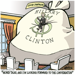 MONEY TALKS FOR HILLARY by R.J. Matson
