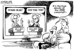 ITS THE FIRST DEBATE OF THE 2008 CAMPAIGN by Jimmy Margulies