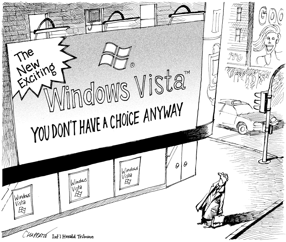  THE NEW WINDOWS VISTA by Patrick Chappatte