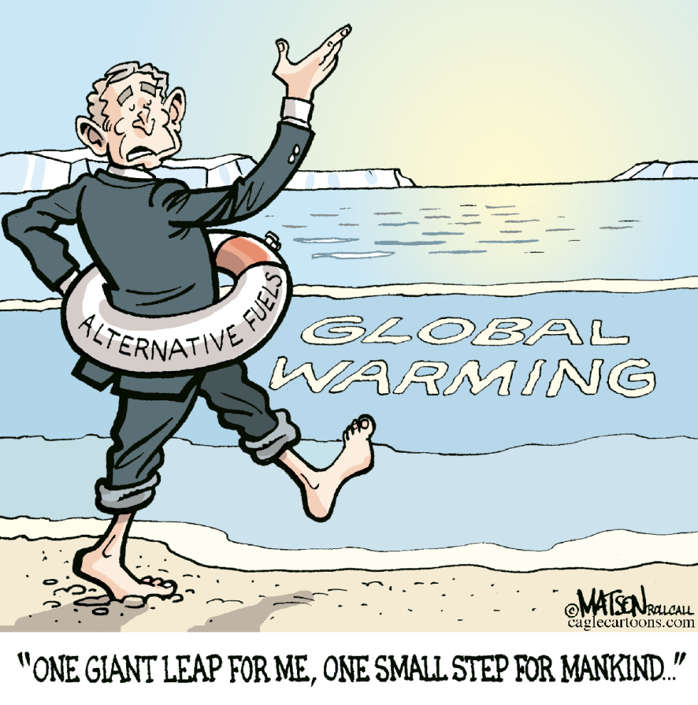 One Giant Leap For George Bush-COLOR