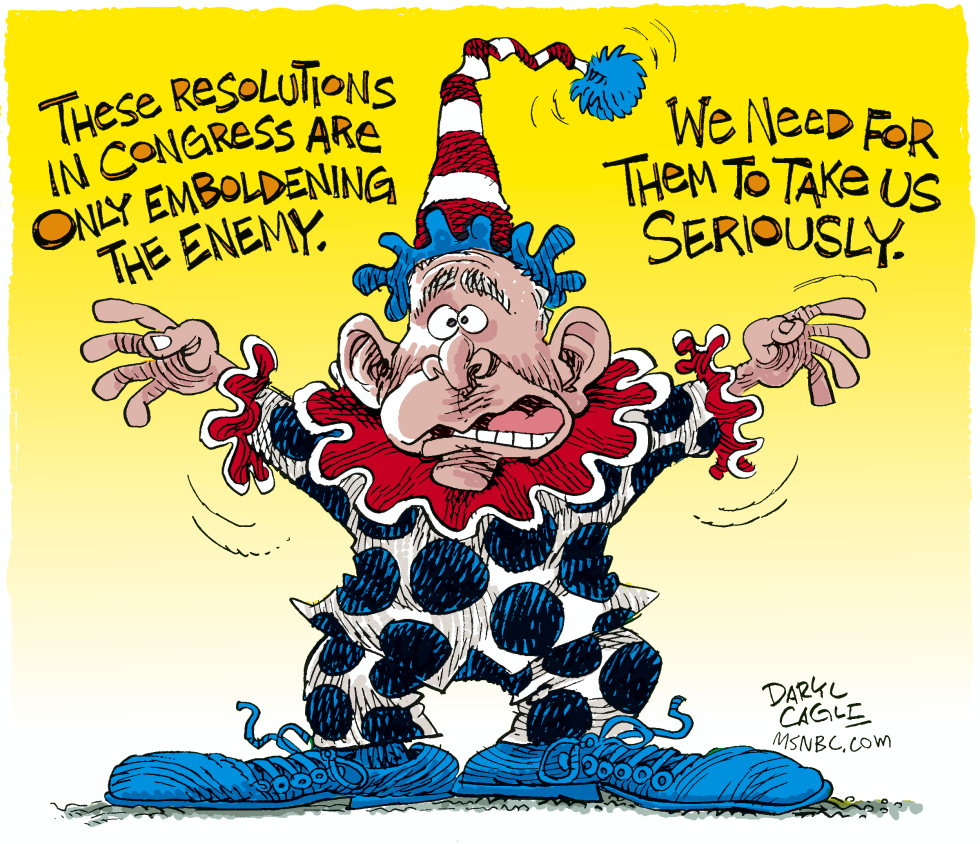  RESOLUTIONS ON IRAQ by Daryl Cagle