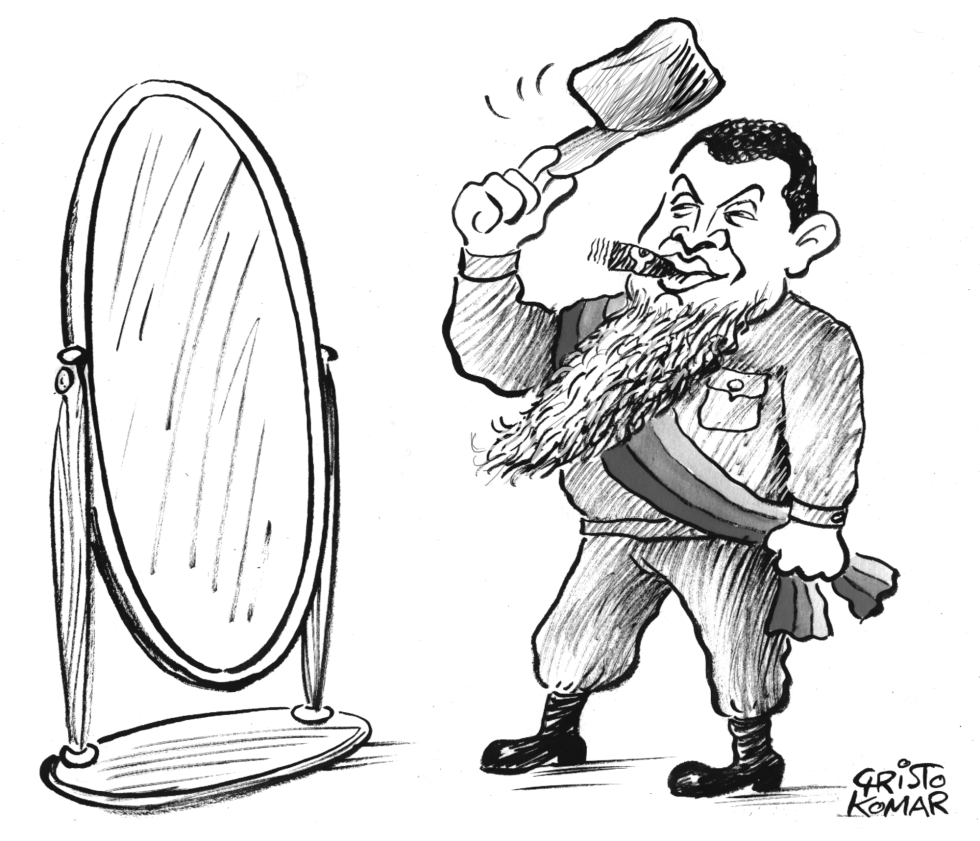 Chavez Becomes Castro - B&W