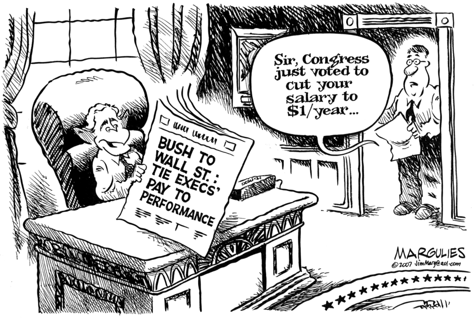 Bush to Wall StTie Execs pay to performance