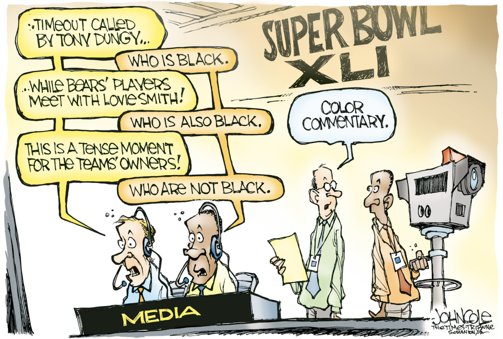 Super Bowl commentary -- color