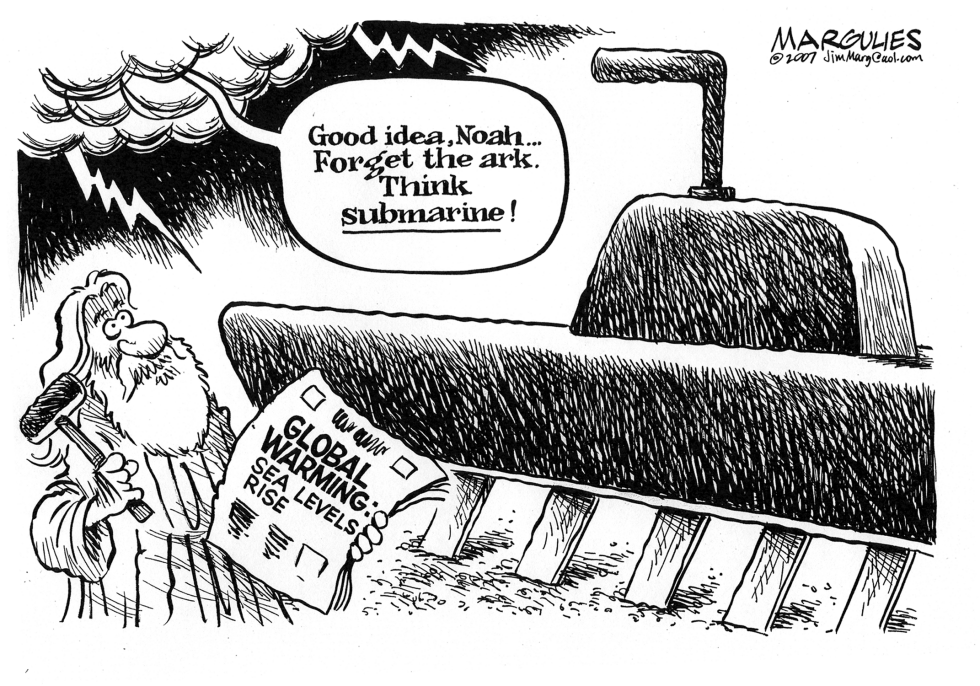 Good idea Noah Forget the ark Think Submarine