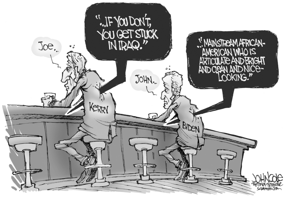  BIDEN AND KERRY by John Cole