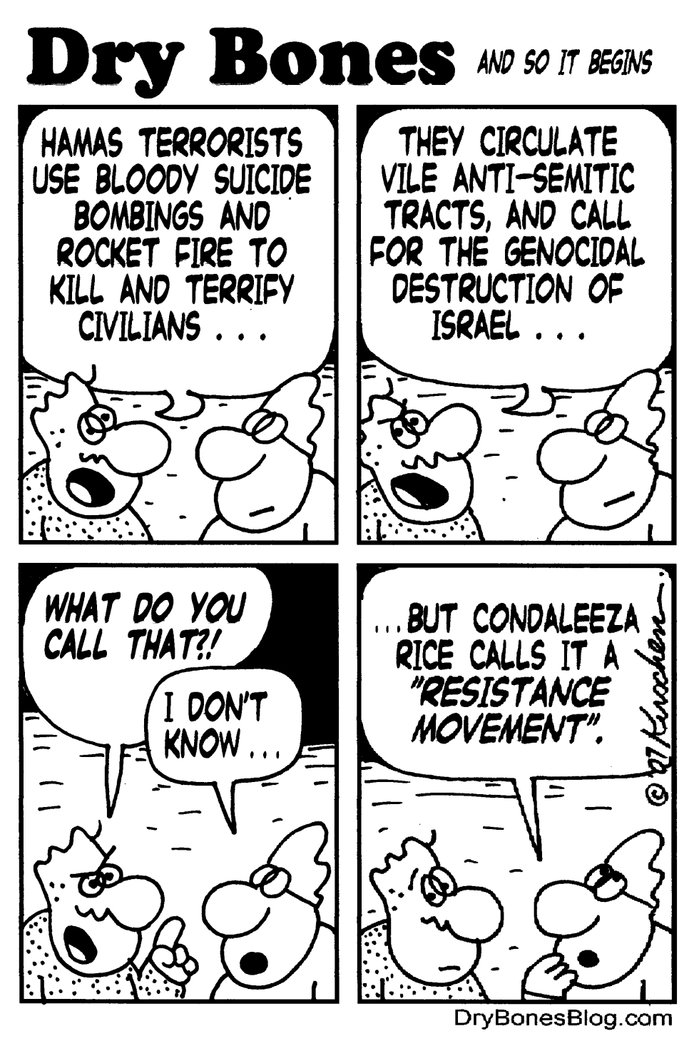  CONDI  AND HAMAS by Yaakov Kirschen