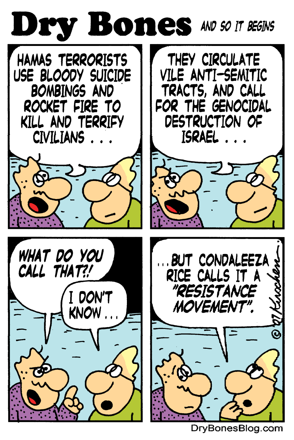  CONDI AND HAMAS by Yaakov Kirschen