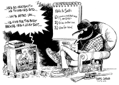 SNIPER AND THE MEDIA by Daryl Cagle