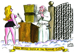 ANNA NICOLE SMITH AT THE HEAVEN'S GATE -  by Christo Komarnitski