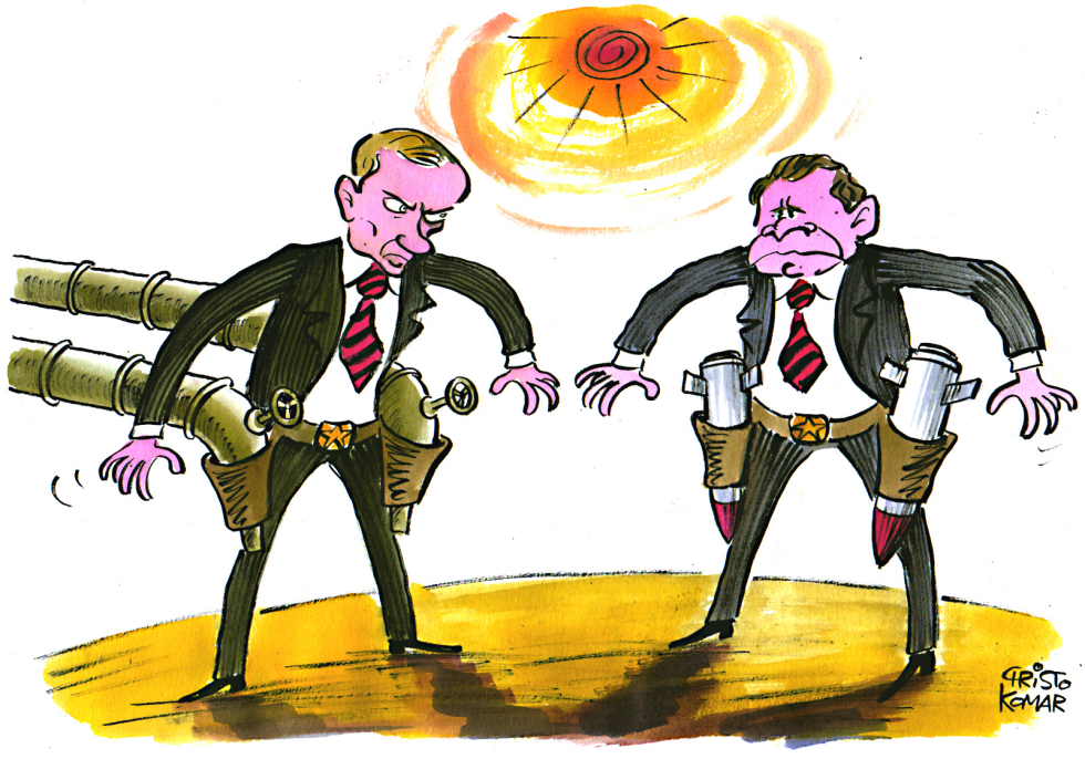Putin&Bush at High Noon - COLOR
