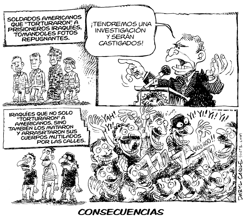  CONSECUENCIAS DE TORTURA by Daryl Cagle