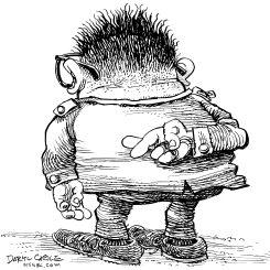 KOREA CROSSED FINGERS by Daryl Cagle