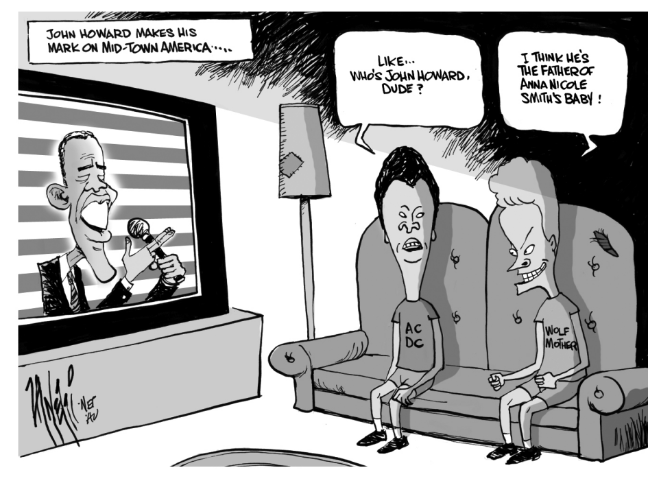 Obama and Howard feud bw