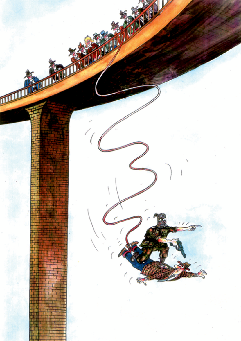 Bungee jumping terrorist