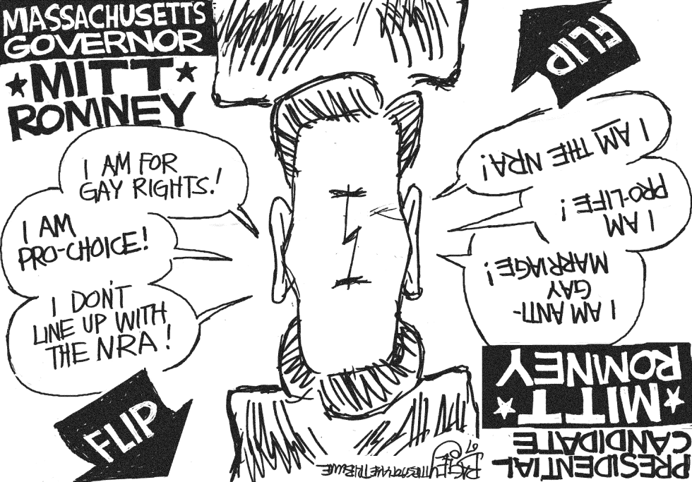  SPIN THE ROMNEY by Pat Bagley