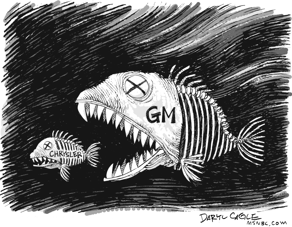 GM and Chrysler Fishes