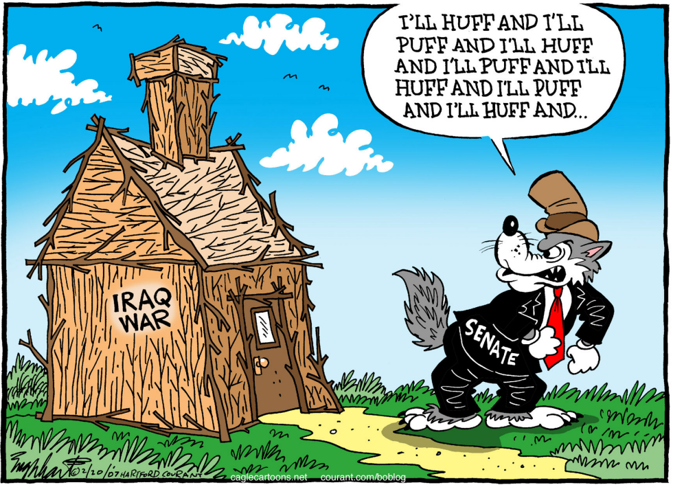  UNITED STATES SENATE IRAQ WAR by Bob Englehart