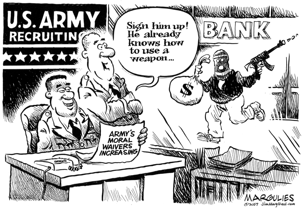 Army moral waivers increasing