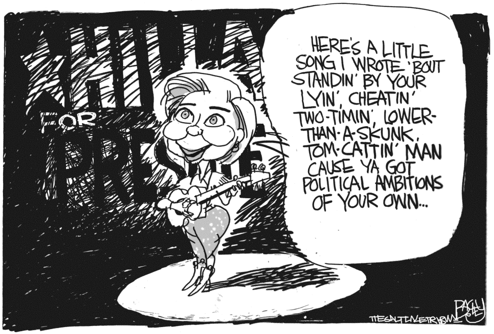  HILLARY DIPSY CHICK by Pat Bagley