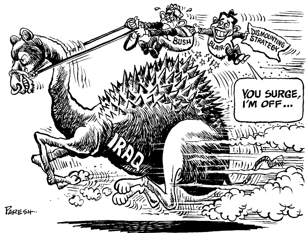  BUSH, BLAIR AND IRAQ SURGE by Paresh Nath