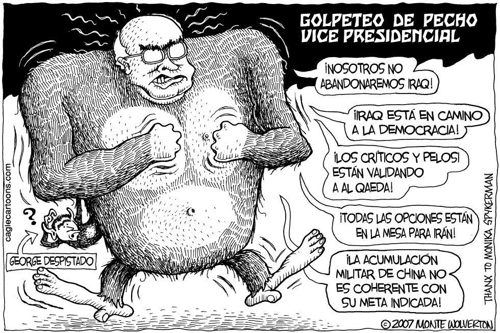  EL GOLPETEO DE PECHO DE CHENEY by Wolverton