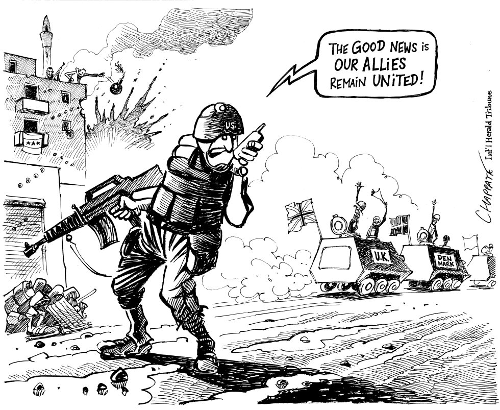  ALLIES PULL OUT OF IRAQ by Patrick Chappatte