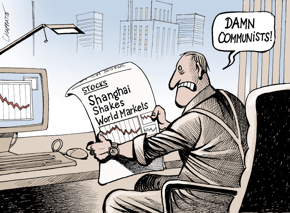  WORLD MARKETS SHAKEN by Patrick Chappatte