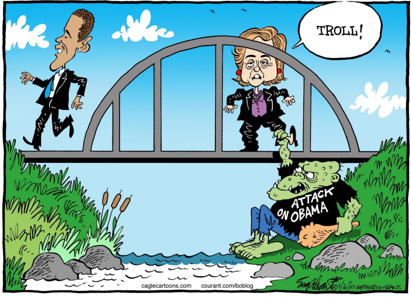 Obama and Hillary color