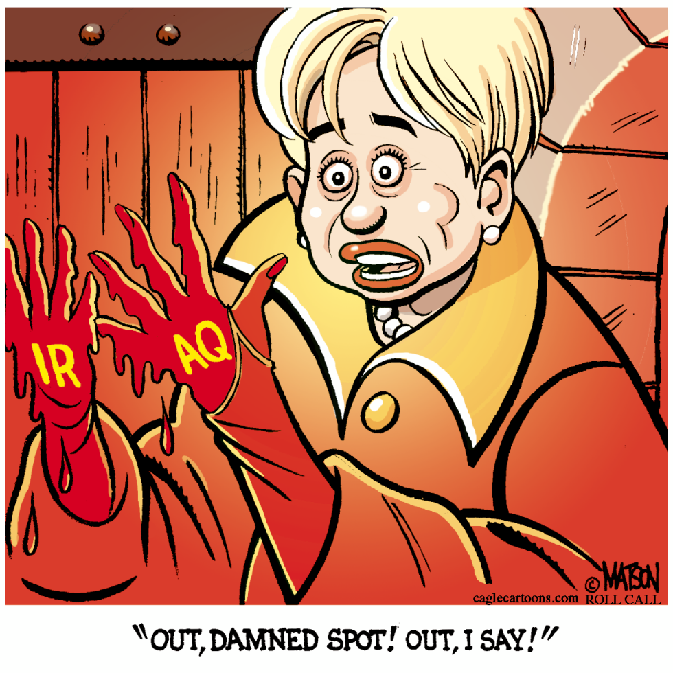 Lady MacHillary Regrets Iraq Vote-COLOR