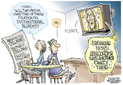 BLONDES IN THE NEWS   by John Cole
