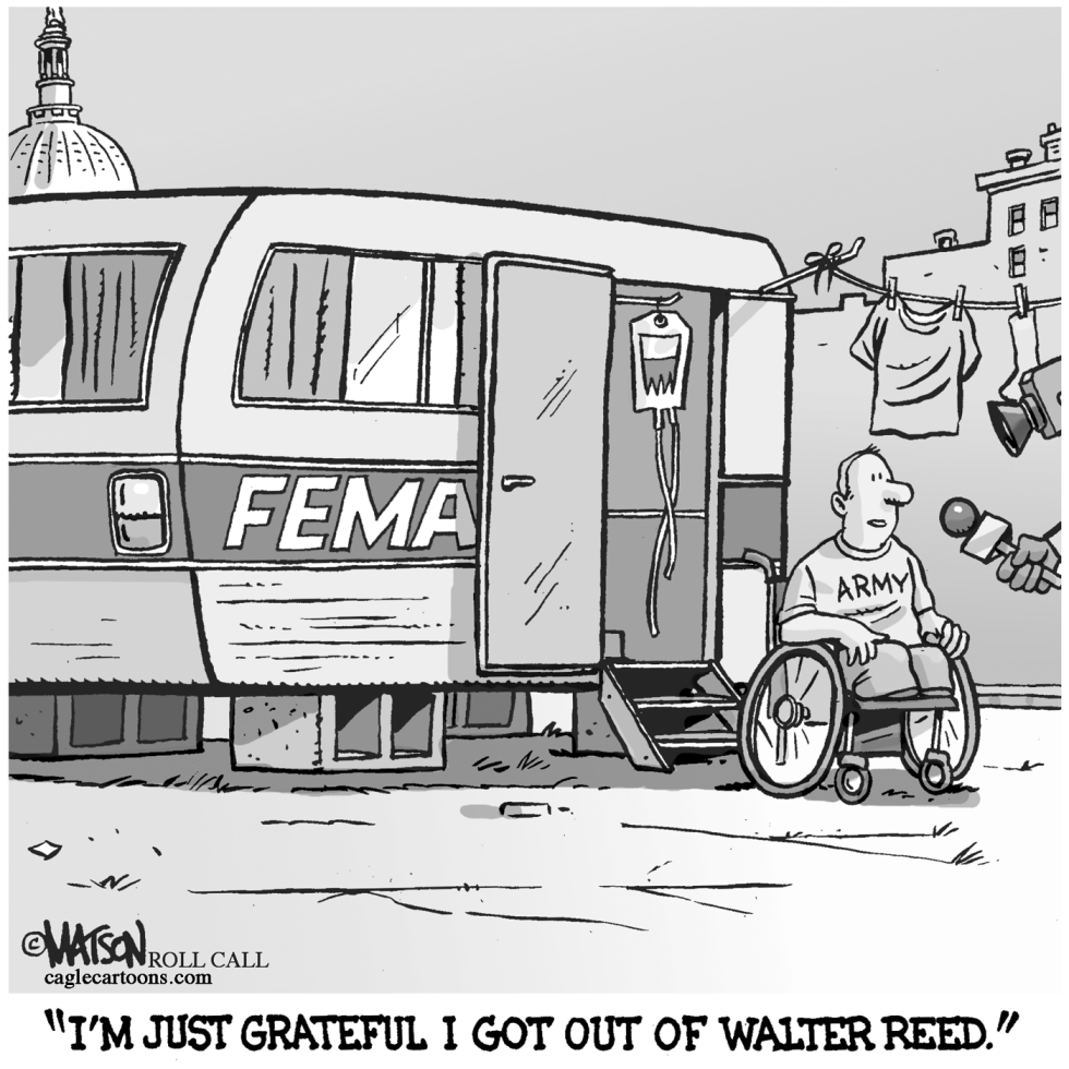 Wounded Vet Hospitalized In FEMA Trailer