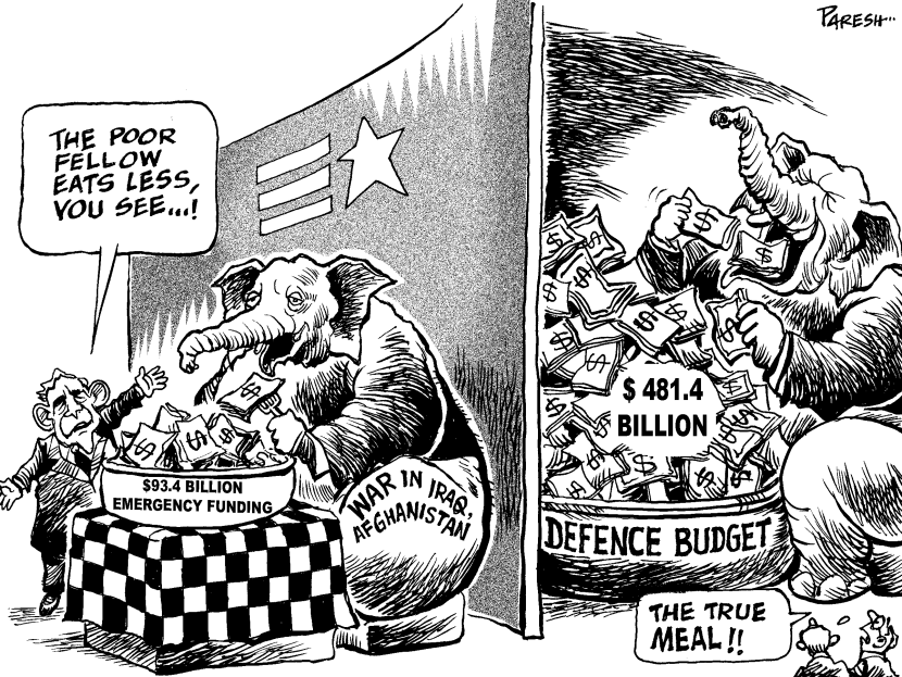 Obscuring true cost of war