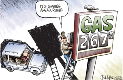 GAS PRICES SPRING AHEAD by Joe Heller