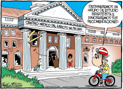 CENTRO MEDICO DEL EJERCITO WALTER REED /  by Bob Englehart