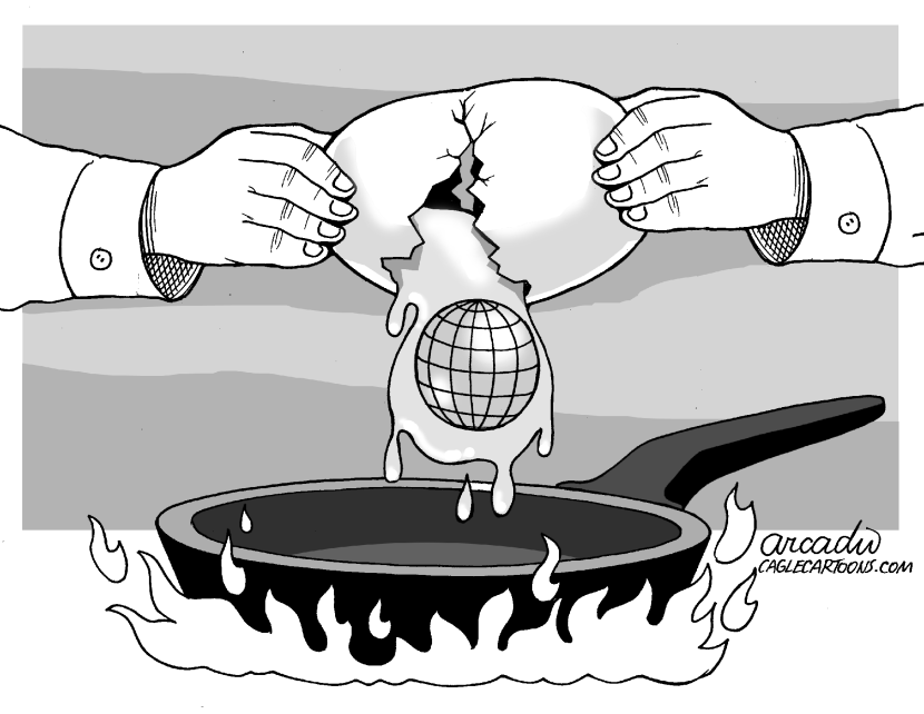 Earth fried as an egg