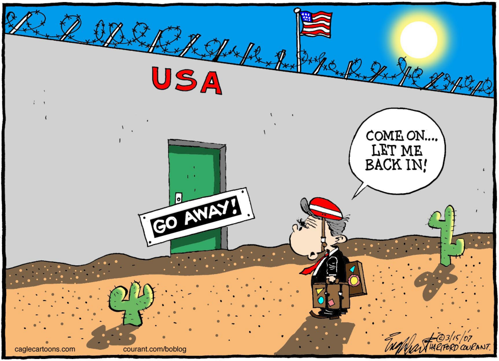  BUSH RETURNS by Bob Englehart