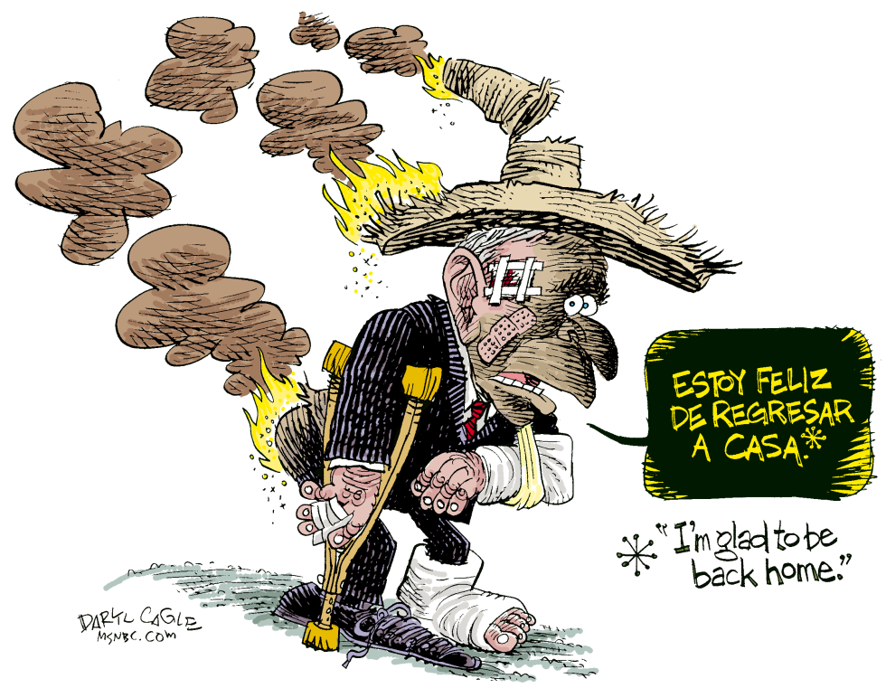 Bush Returns From Latin America Color