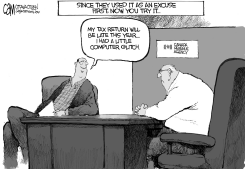 CANADA TAX GLITCH by Cam Cardow