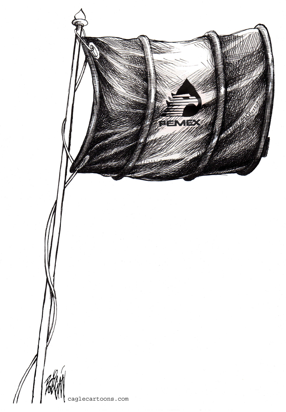 Bandera de Petròleos Mexicanos