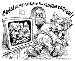 CLINTON FATIGUE by Sandy Huffaker