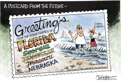 GLOBAL WARMING POSTCARD by Joe Heller