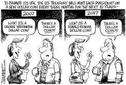 NEW DOLLAR COIN by Joe Heller